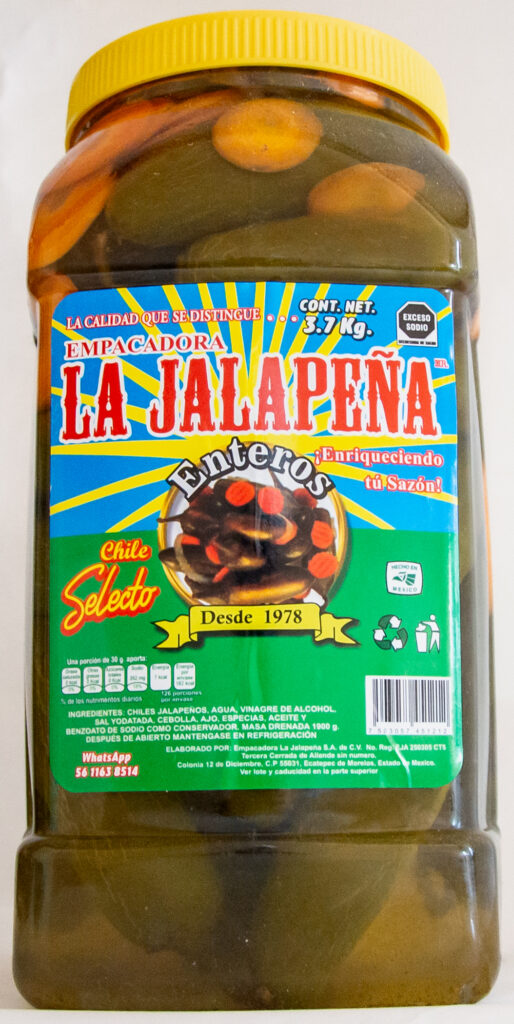 Jalapeño Entero 3.7 kg